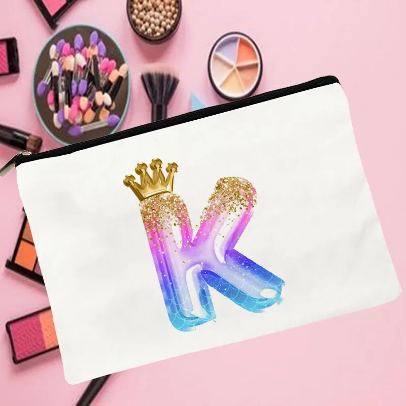 Women Mermaid Letter K Printed Make up bag Fashion Women Cosmetics Organizer Bag for Travel Colorful Storage Bag for Lady Bag
Women Mermaid Letter K Printed Make up bag Fashion Women Cosmetics Organizer Bag for Travel Colorful Storage Bag for Lady Bag