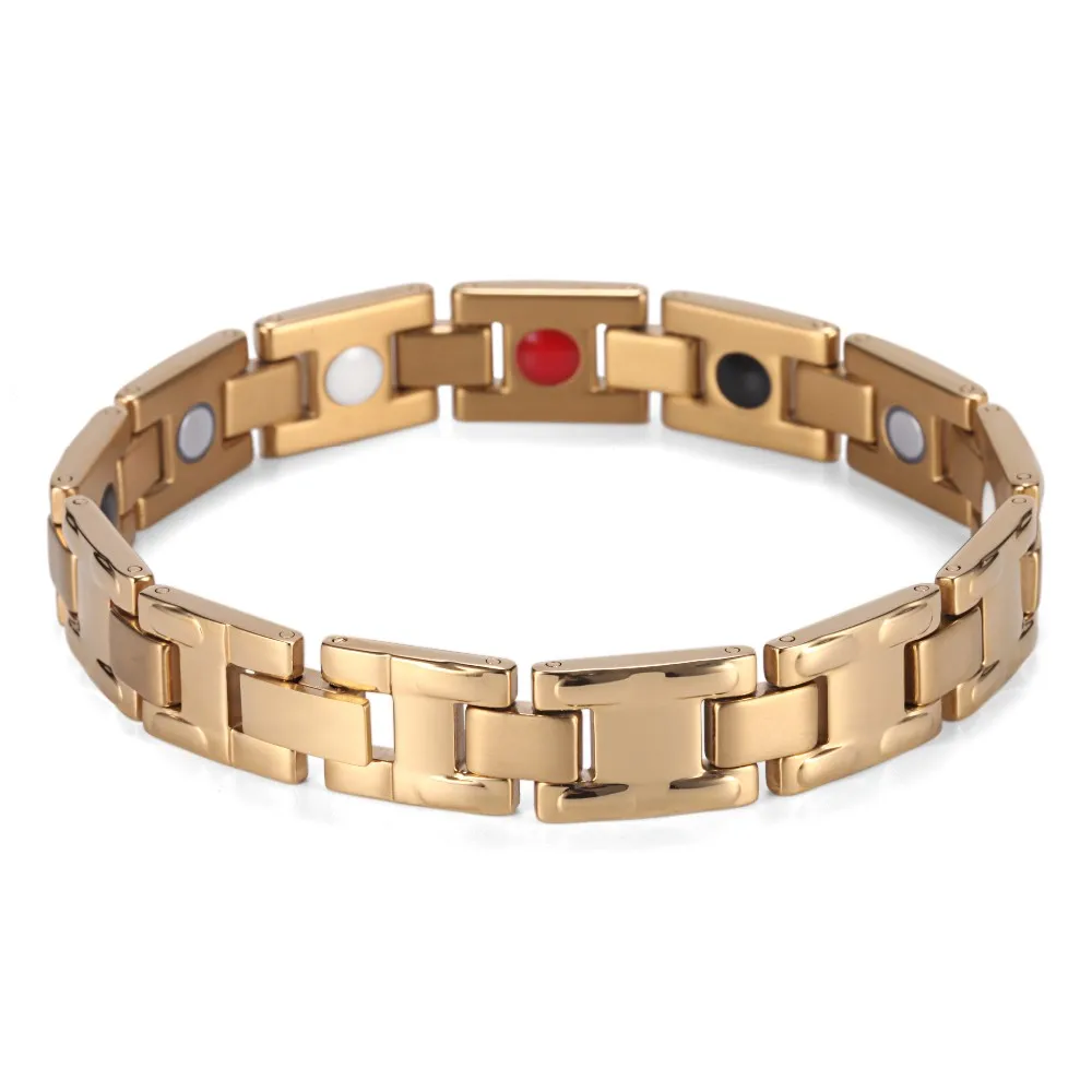 Hot Selling Mens Jewelry 4 Health Elements Stainless Steel Fashion Silver/Gold/Black Color Magnetic Wristband Bracelet
Hot Selling Mens Jewelry 4 Health Elements Stainless Steel Fashion Silver/Gold/Black Color Magnetic Wristband Bracelet