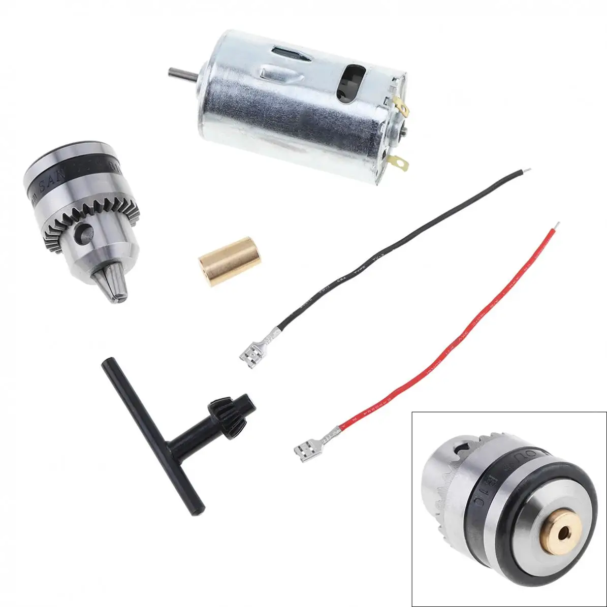 DC 12V-36V Mini 555 Motor Hand Drill with Ball Bearing Big Power and 0.6-6mm Chuck for Wood Working Machine / Drilling | Инструменты