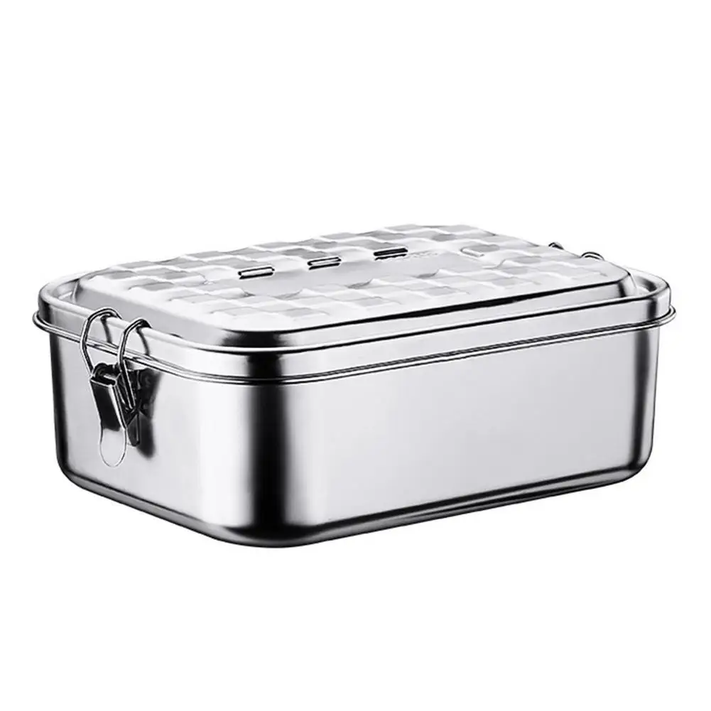 New Lunch Box 304 Top Grade Stainless Steel Silicone Seal Ring Leakproof Bento Box 100014001900ml Snacks Containers
New Lunch Box 304 Top Grade Stainless Steel Silicone Seal Ring Leakproof Bento Box 100014001900ml Snacks Containers