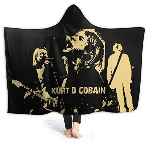 Kurt Cobain Rock Musicians Hooded Blanket 3D Print Super Soft Sherpa Fleece Blanket 
Kurt Cobain Rock Musicians Hooded Blanket 3D Print Super Soft Sherpa Fleece Blanket
