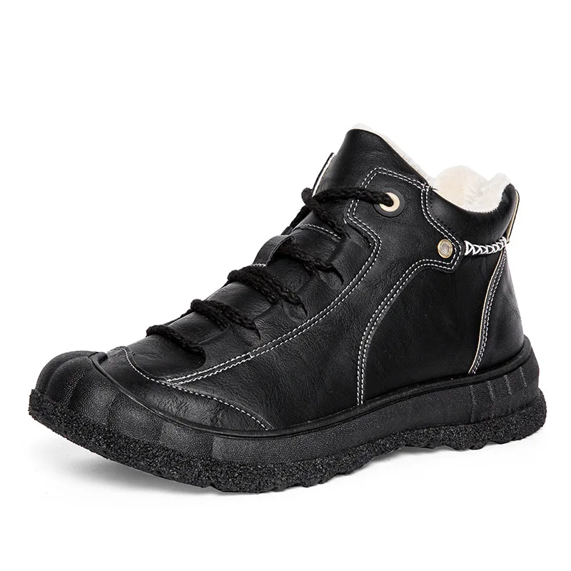 Men's Martin Boots Winter Plus Velvet Cotton Shoes Casual Leather Boots Warm Snow Boots Waterproof Hiking Shoes
Men's Martin Boots Winter Plus Velvet Cotton Shoes Casual Leather Boots Warm Snow Boots Waterproof Hiking Shoes