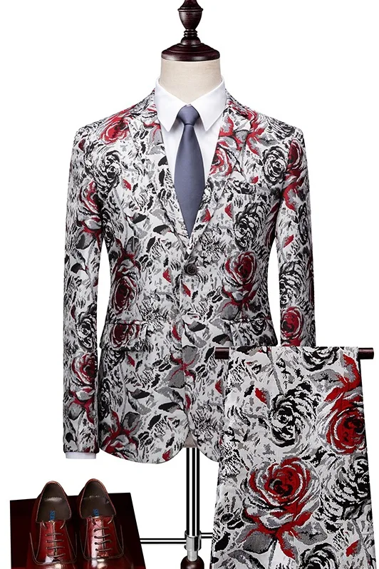 2021 Men's Business Casual Floral Suit Suit Youth Printing Suit Wedding Dress Two-Piece Set
2021 Men's Business Casual Floral Suit Suit Youth Printing Suit Wedding Dress Two-Piece Set