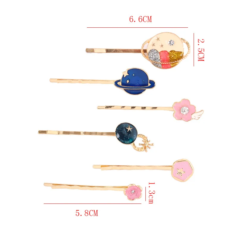 1 Piece Women Fashion Geometric Flower Starry Sky Barrette Hairpin Acetic Acid Metal Hair Bang Clip Hair Accessories Wholesale
1 Piece Women Fashion Geometric Flower Starry Sky Barrette Hairpin Acetic Acid Metal Hair Bang Clip Hair Accessories Wholesale