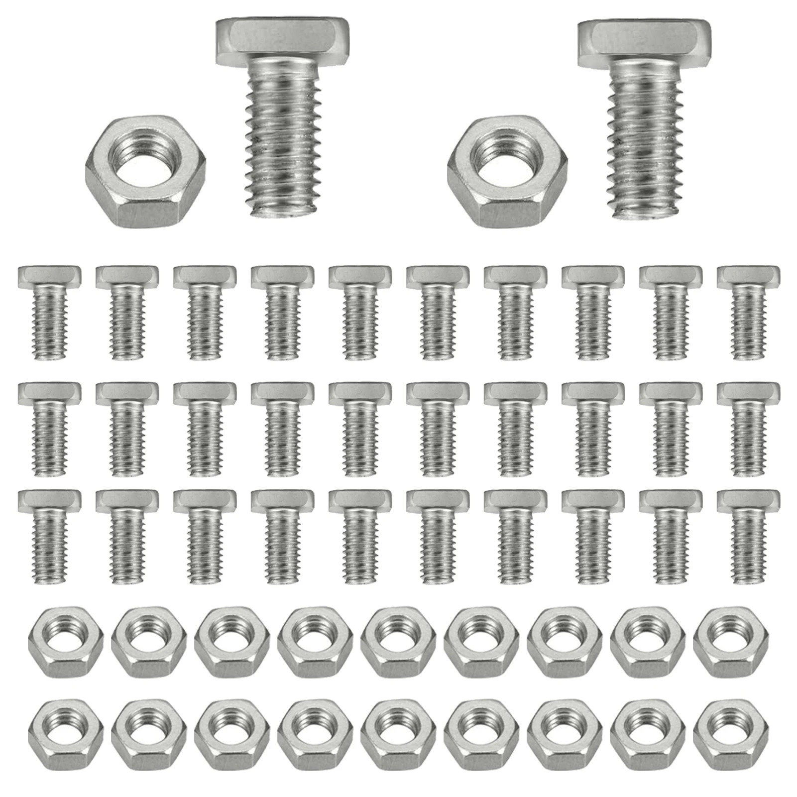 50 Sets Aluminium Greenhouse Nuts & Bolts Cropped Head Waterproof Nuts Bolts Building Repairing Greenhouse Accessories Standard
50 Sets Aluminium Greenhouse Nuts & Bolts Cropped Head Waterproof Nuts Bolts Building Repairing Greenhouse Accessories Standard