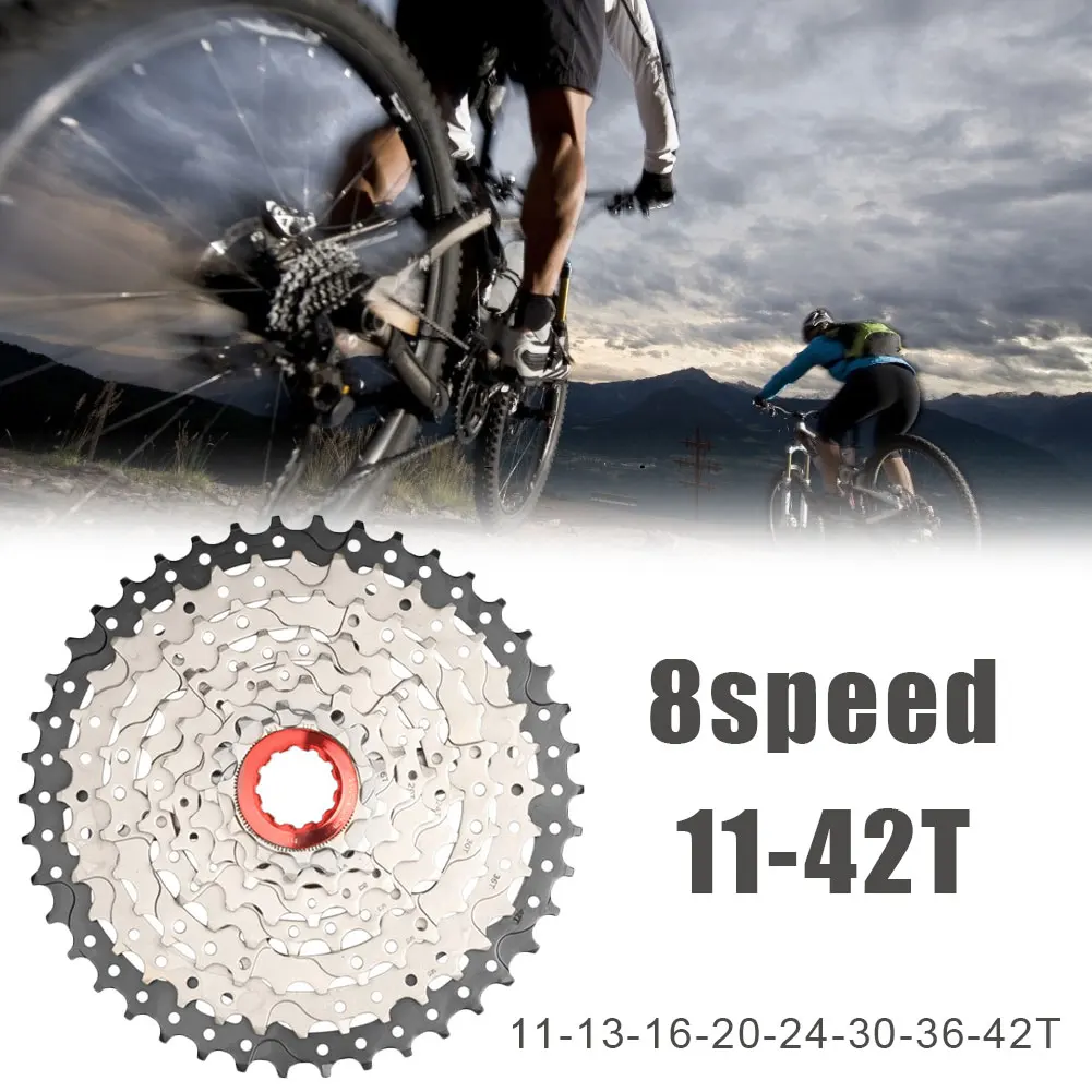 Cassette 8s Speed Freewheel Sprocket Gear Ratio 11-42T MTB Bike Chain Wheel Parts Mountain Bike Freewheel
Cassette 8s Speed Freewheel Sprocket Gear Ratio 11-42T MTB Bike Chain Wheel Parts Mountain Bike Freewheel