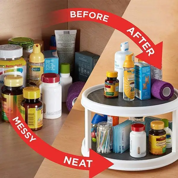 Kitchen Condiment Round 360 Rotating Storage 25cm Tray Convenient Rotating Spice Rack Non-Slip TPR Home Cosmetics Organizer
Kitchen Condiment Round 360 Rotating Storage 25cm Tray Convenient Rotating Spice Rack Non-Slip TPR Home Cosmetics Organizer