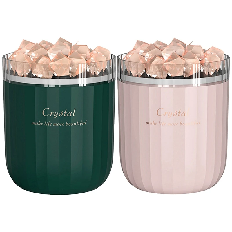 2 Pcs Crystal Aromatherapy Air Humidifier With Atmosphere Lamp Home USB Aroma Essential Oil Diffuser, Pink & Green
2 Pcs Crystal Aromatherapy Air Humidifier With Atmosphere Lamp Home USB Aroma Essential Oil Diffuser, Pink & Green