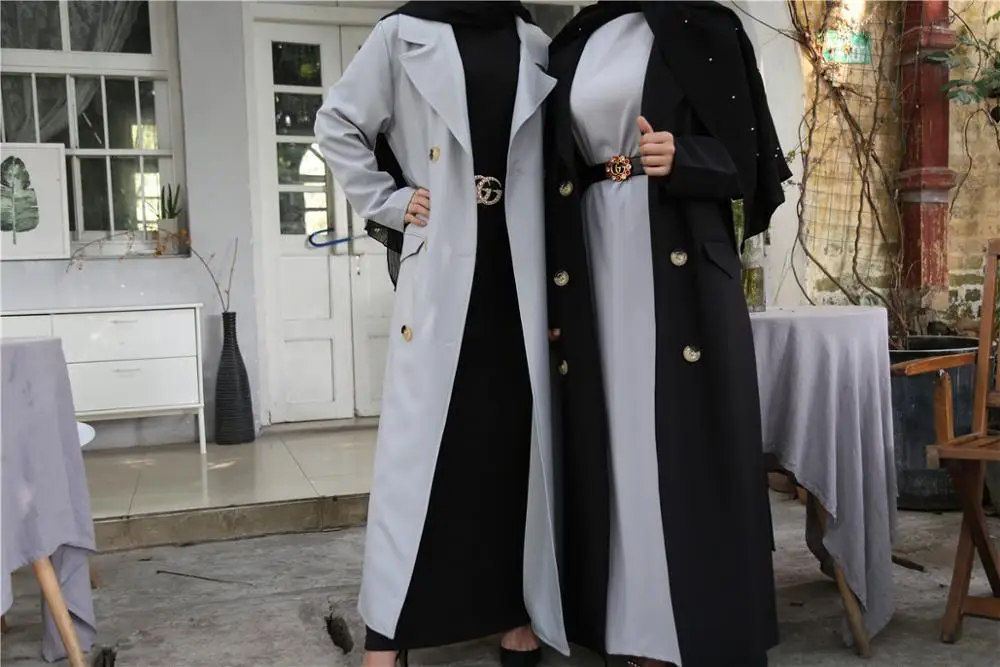 Muslim Outwear Coat Jacket Windbreaker Open Abaya Cardigan Kimono Long Robe Gowns Jubah Middle East Ramadan Arab Islamic Djelaba
Muslim Outwear Coat Jacket Windbreaker Open Abaya Cardigan Kimono Long Robe Gowns Jubah Middle East Ramadan Arab Islamic Djelaba