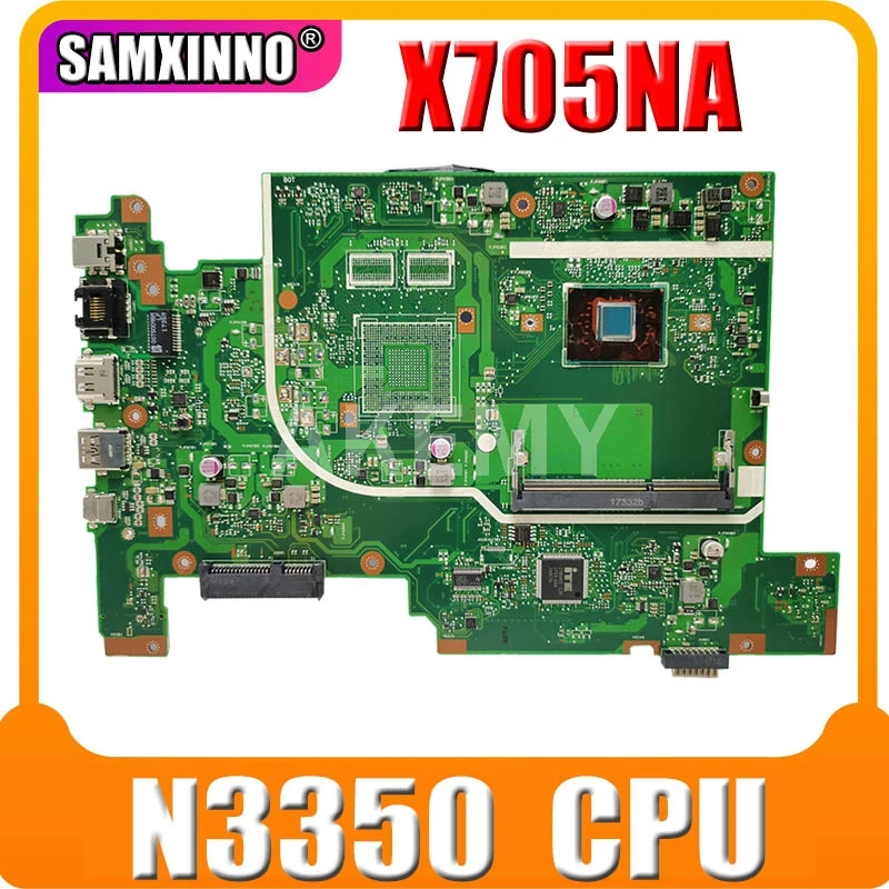 For ASUS Vivobook 17 X705NA X705NC X705N X705UA X705 Laptop Motherboard Mainboard N3350 CPU HD GMA
For ASUS Vivobook 17 X705NA X705NC X705N X705UA X705 Laptop Motherboard Mainboard N3350 CPU HD GMA
