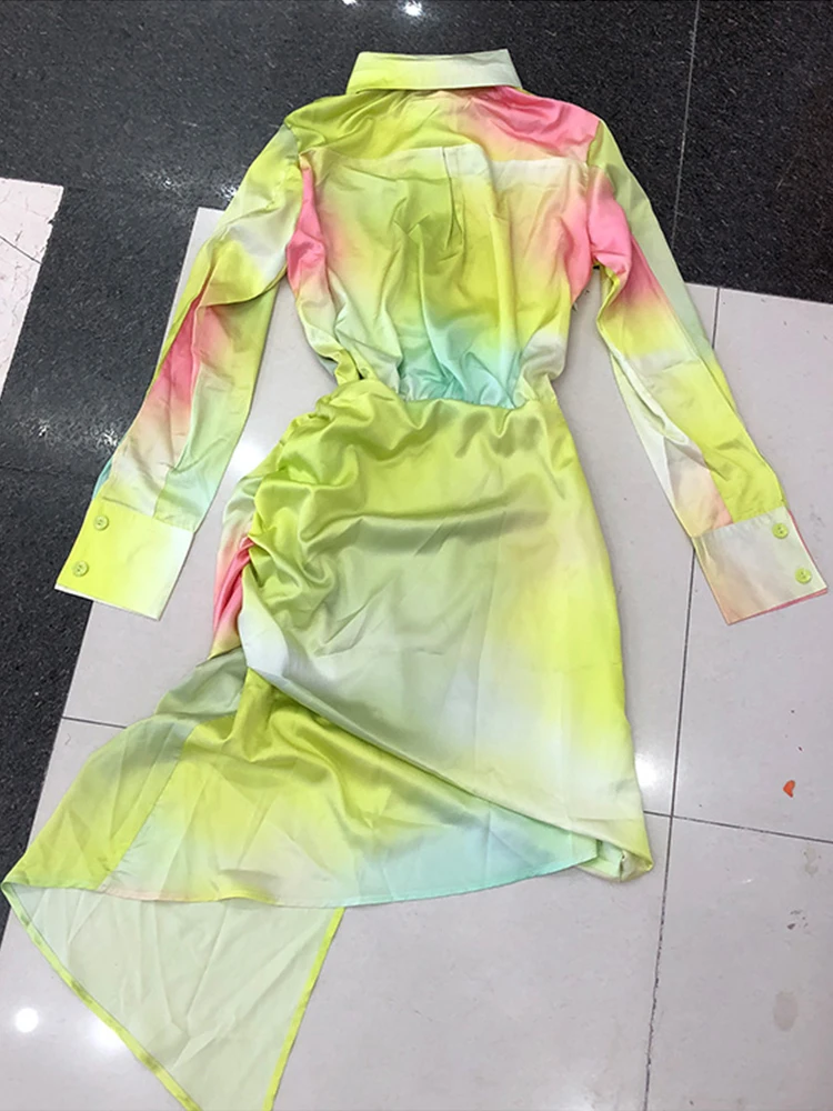 Free shipping heavy crafts tie-dye lapel pleated waist irregular sexy hip-covered dress ladies autumn new personality
Free shipping heavy crafts tie-dye lapel pleated waist irregular sexy hip-covered dress ladies autumn new personality