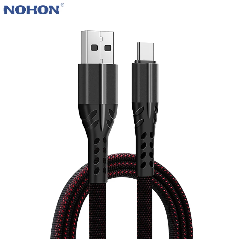 Кабель USB Type C NOHON для Samsung S10 S9 Huawei P30 Pro Xiaomi Mi 9 8 Android|Кабели мобильных телефонов| |