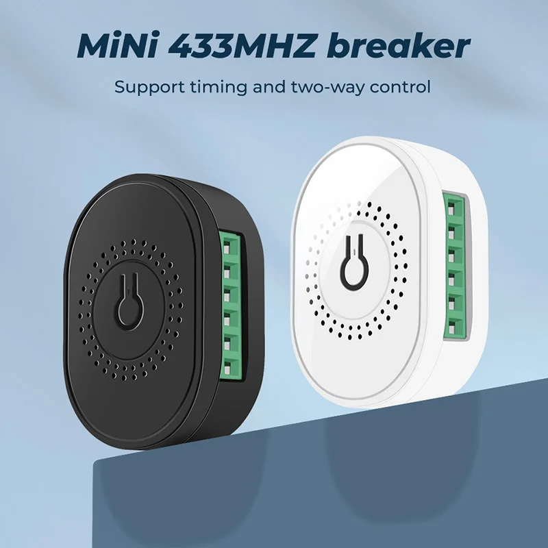 16A Smart Mini Switch RF433MHZ Remote Control On-off Device Timing Function Support Two-way Control Smart Home Automation Module
16A Smart Mini Switch RF433MHZ Remote Control On-off Device Timing Function Support Two-way Control Smart Home Automation Module