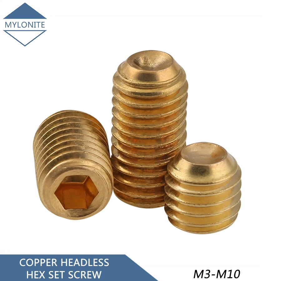 Brass Set Screw with Cup Point M2 M2.5 M3 M4 M5 Headless Hex Socket Head Set Screw Grub Screw Length 2mm-30mm
Brass Set Screw with Cup Point M2 M2.5 M3 M4 M5 Headless Hex Socket Head Set Screw Grub Screw Length 2mm-30mm