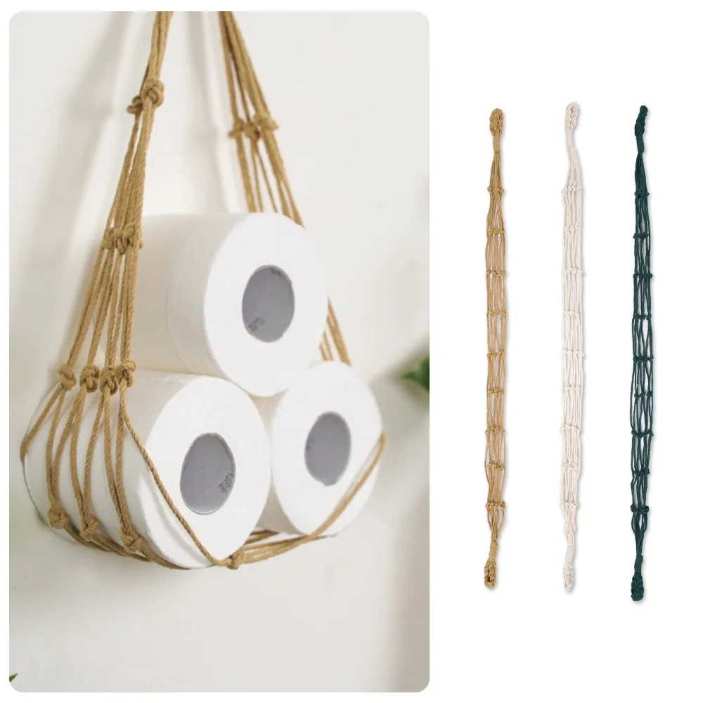 Nordic Hanging Cotton Rope Holder For Toilet Paper Magazine Books Holder Home Hotel Storage Hanging Pocket Rack Bathroom Decor
Nordic Hanging Cotton Rope Holder For Toilet Paper Magazine Books Holder Home Hotel Storage Hanging Pocket Rack Bathroom Decor