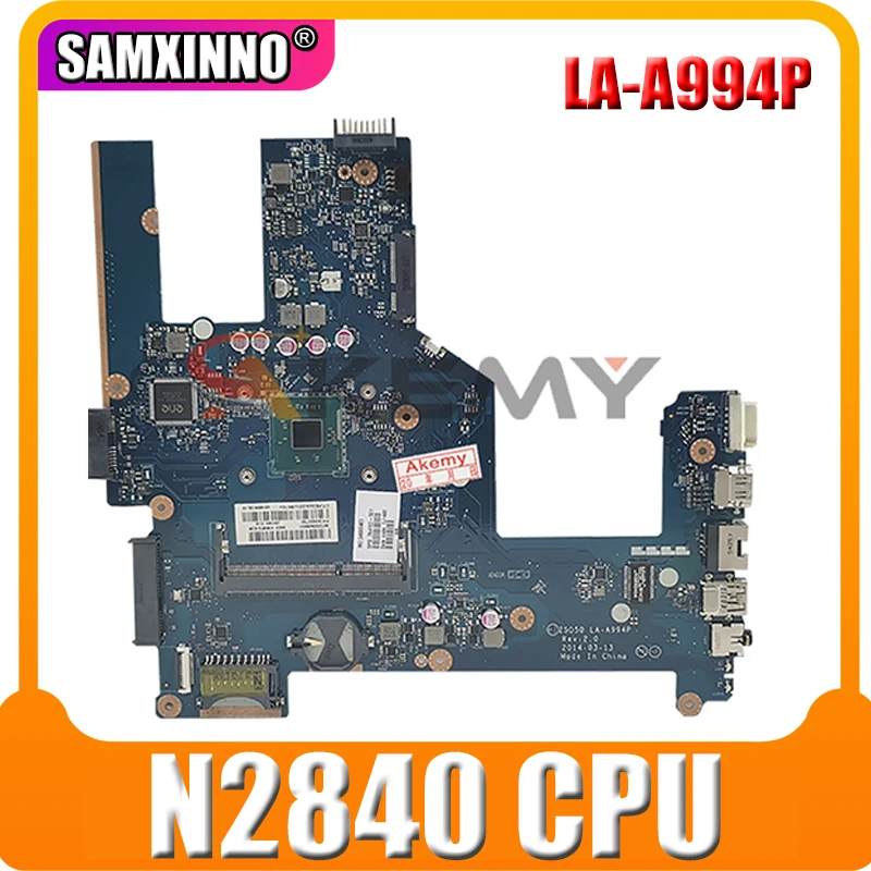AKemy материнская плата для ноутбука HP Para 15-R 15T-R 250 G3 Core N2840 SR1YJ материнская плата ZS050 LA-A994P 789460-001 789460-501 тестирование
AKemy материнская плата для ноутбука HP Para 15-R 15T-R 250 G3 Core N2840 SR1YJ материнская плата ZS050 LA-A994P 789460-001 789460-501 тестирование
