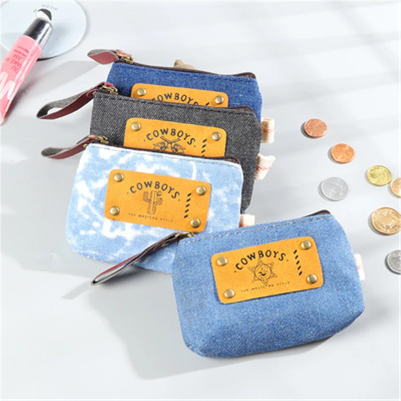 DL Korean jeans cloth girl short lovely Korean student canvas zipper MINI COIN bag Stationery office supplies for students
DL Korean jeans cloth girl short lovely Korean student canvas zipper MINI COIN bag Stationery office supplies for students