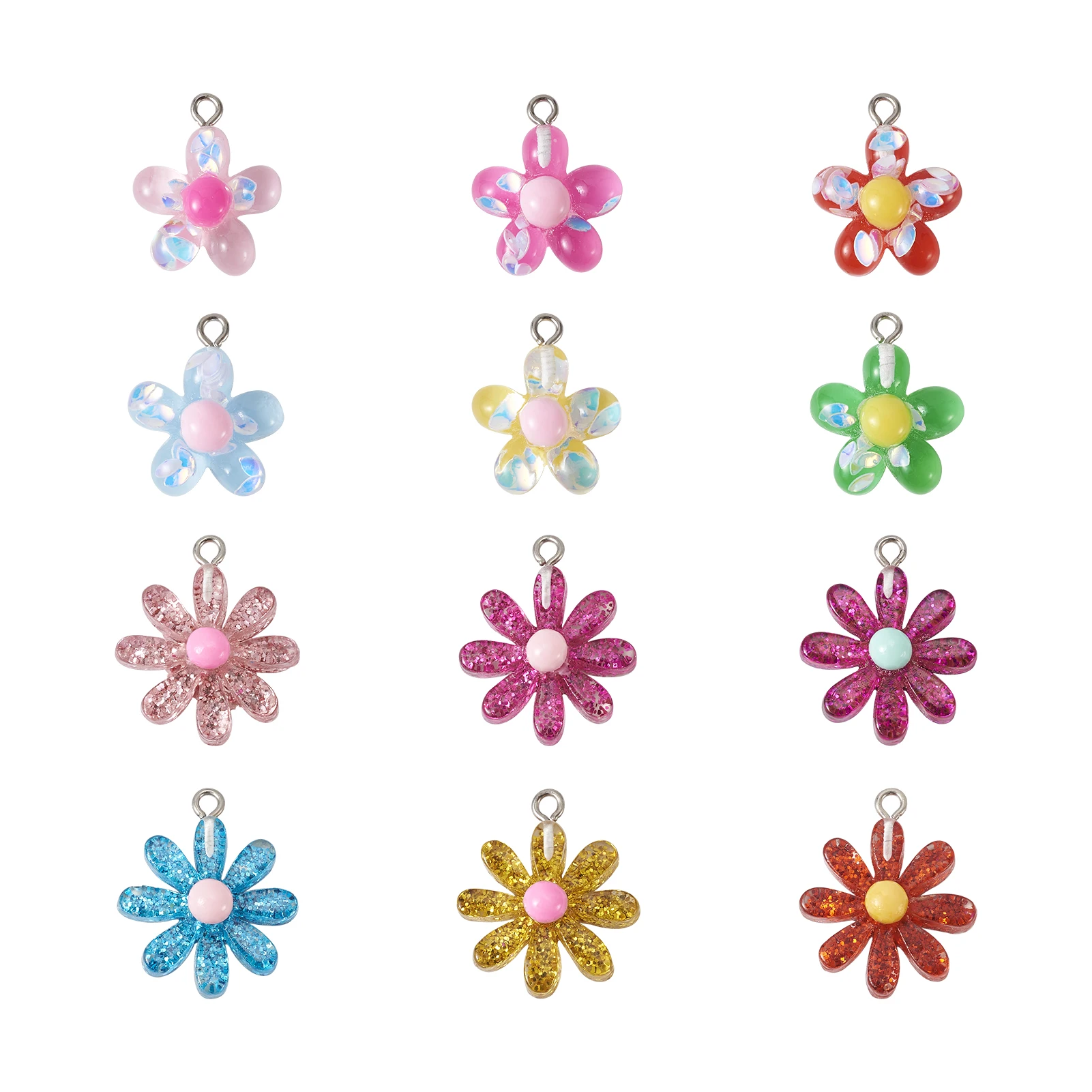 1Set Daisy Flower Sun Flower Resin Pendants Charm with Platinum Plated Iron Loops for DIY Earrings Keychains Decoration Jewelry
1Set Daisy Flower Sun Flower Resin Pendants Charm with Platinum Plated Iron Loops for DIY Earrings Keychains Decoration Jewelry