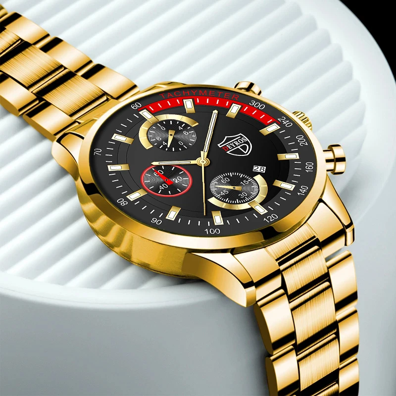 2021 Fashion Mens Gold Stainless Steel Watches Luxury Men Business Casual Leather Quartz Watch Luminous Clock relogio masculino
2021 Fashion Mens Gold Stainless Steel Watches Luxury Men Business Casual Leather Quartz Watch Luminous Clock relogio masculino