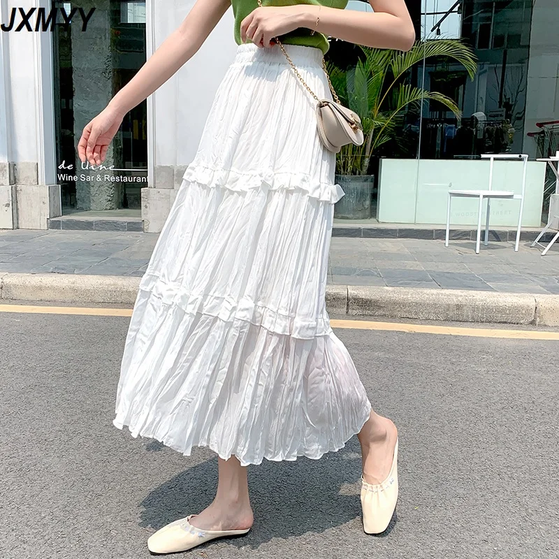 Fashion chiffon pleated white fairy skirt 2021 spring new style thin a-line pleated umbrella ss skirt summer JXMYY
Fashion chiffon pleated white fairy skirt 2021 spring new style thin a-line pleated umbrella ss skirt summer JXMYY