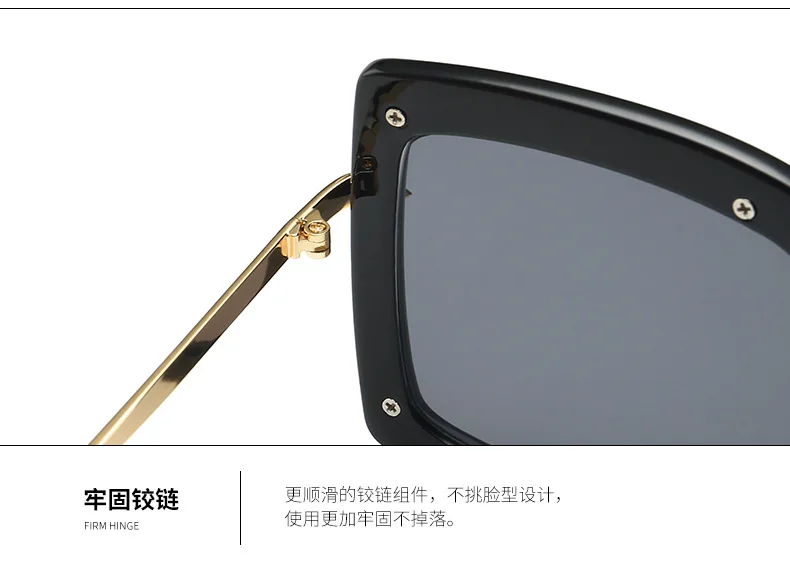 

Oversized Sunglasses Women Brand Designer Metal Square Eyewear 2020 New Female Shades Big Mirror Sun Glasses Superstar oculos