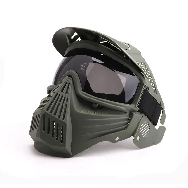 Tactical Mask Full Face Protective Mask For Military Airsoft Paintball CS Game Adjustable Strap Dustproof Windproof
Tactical Mask Full Face Protective Mask For Military Airsoft Paintball CS Game Adjustable Strap Dustproof Windproof
