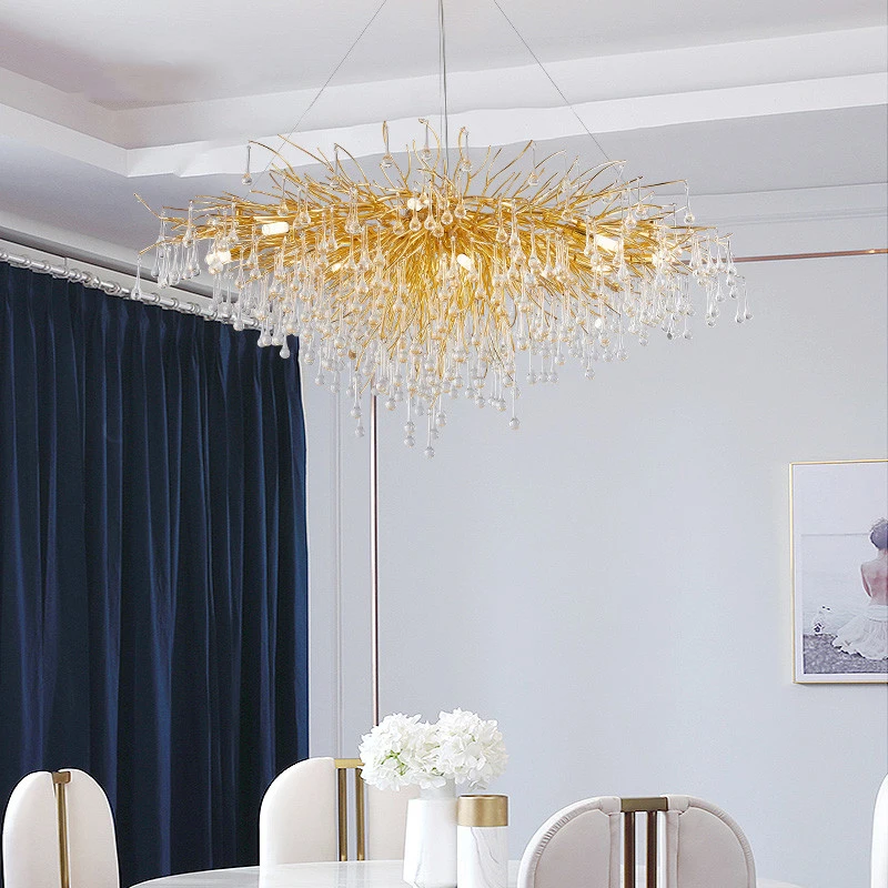 Modern LED Luxury Chandelier Lighting Living Room Bedroom Indoor Decor Crystal Hanging Lamps Lustre Hotel Hall Chandeliers Lamp
Modern LED Luxury Chandelier Lighting Living Room Bedroom Indoor Decor Crystal Hanging Lamps Lustre Hotel Hall Chandeliers Lamp