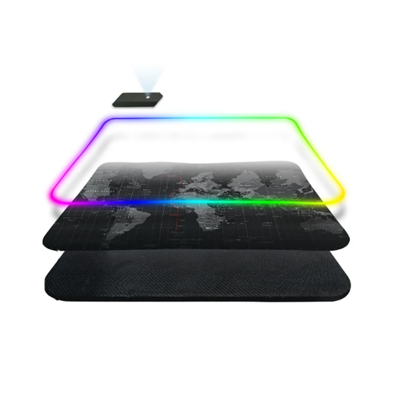 Игровой коврик для мыши RGB большой крутой игровой гладкая Водонепроницаемая
