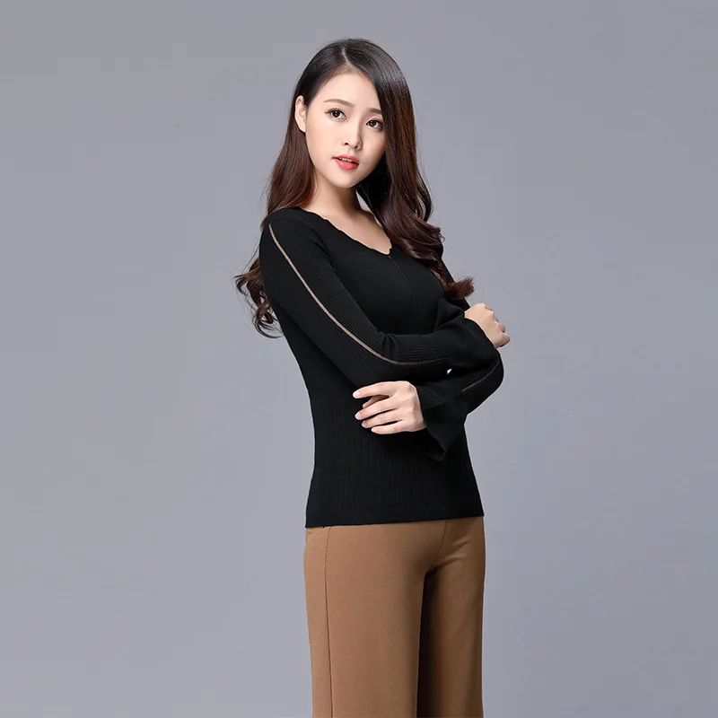 Fashion Autumn Winter Long Sleeve Girls Striped Wool Sweaters V-neck Thin Ladies Knitted Sweater Casual Knitwear Pullover Female
Fashion Autumn Winter Long Sleeve Girls Striped Wool Sweaters V-neck Thin Ladies Knitted Sweater Casual Knitwear Pullover Female