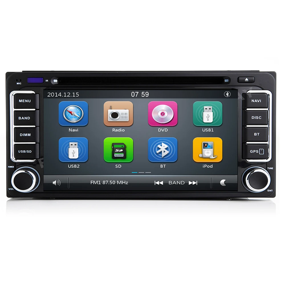 Автомобильный DVD проигрыватель 3G DVR SWC MAP 2DIN для TOYOTA Previa Old Corolla Camry Rav4 Prado Terios Vios Hilux GPS