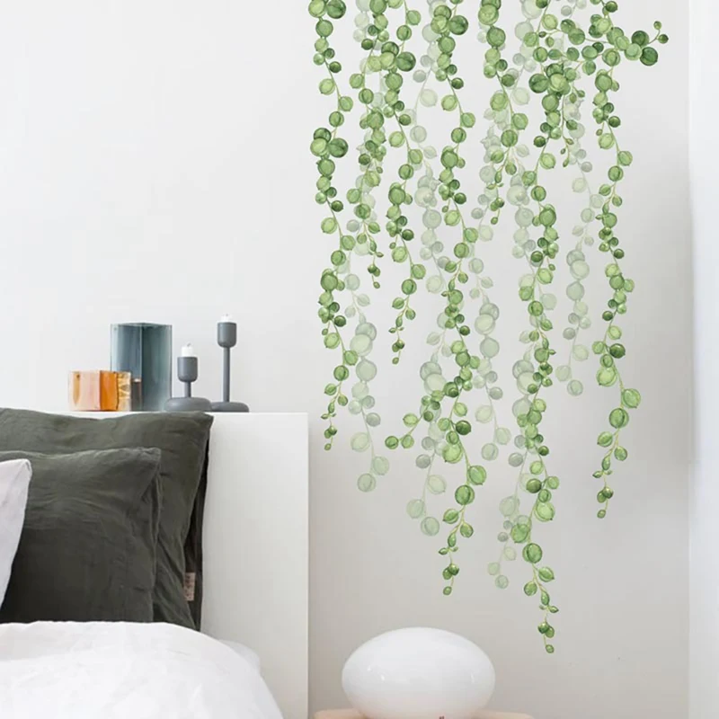 Leaf Vine String Wall Stickers, Green Plants Removable Wall Decals for Living Room Bedroom Sofa Backdrop D\u00e9cor
Leaf Vine String Wall Stickers, Green Plants Removable Wall Decals for Living Room Bedroom Sofa Backdrop D\u00e9cor