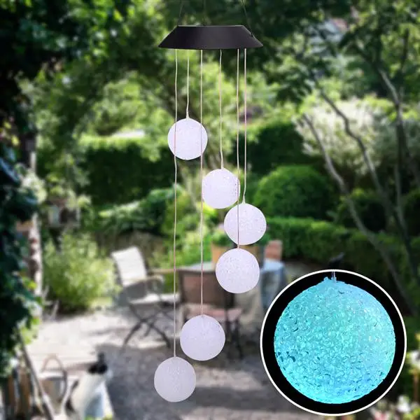 New LED Solar Wind Chime Auto-sensing Wind Chime Light Color Changing IP65 Waterproof Hanging Solar Light For Home Garden Decor
New LED Solar Wind Chime Auto-sensing Wind Chime Light Color Changing IP65 Waterproof Hanging Solar Light For Home Garden Decor