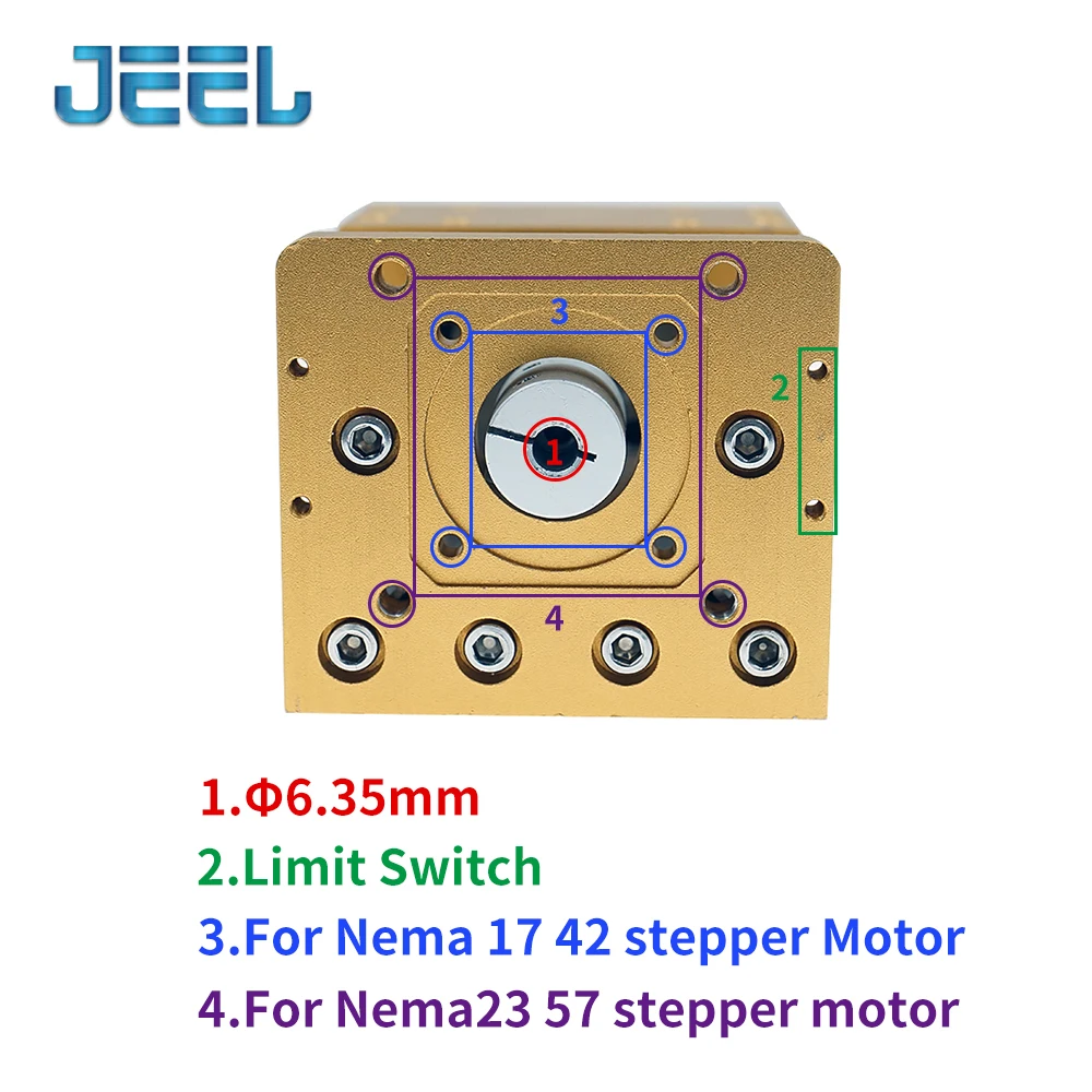 120mm Stoke Zaxis Module, Spindle Hole 52mm Aluminum Sliding table CNC machine accessories for Nema23/57 stepper motor
120mm Stoke Zaxis Module, Spindle Hole 52mm Aluminum Sliding table CNC machine accessories for Nema23/57 stepper motor