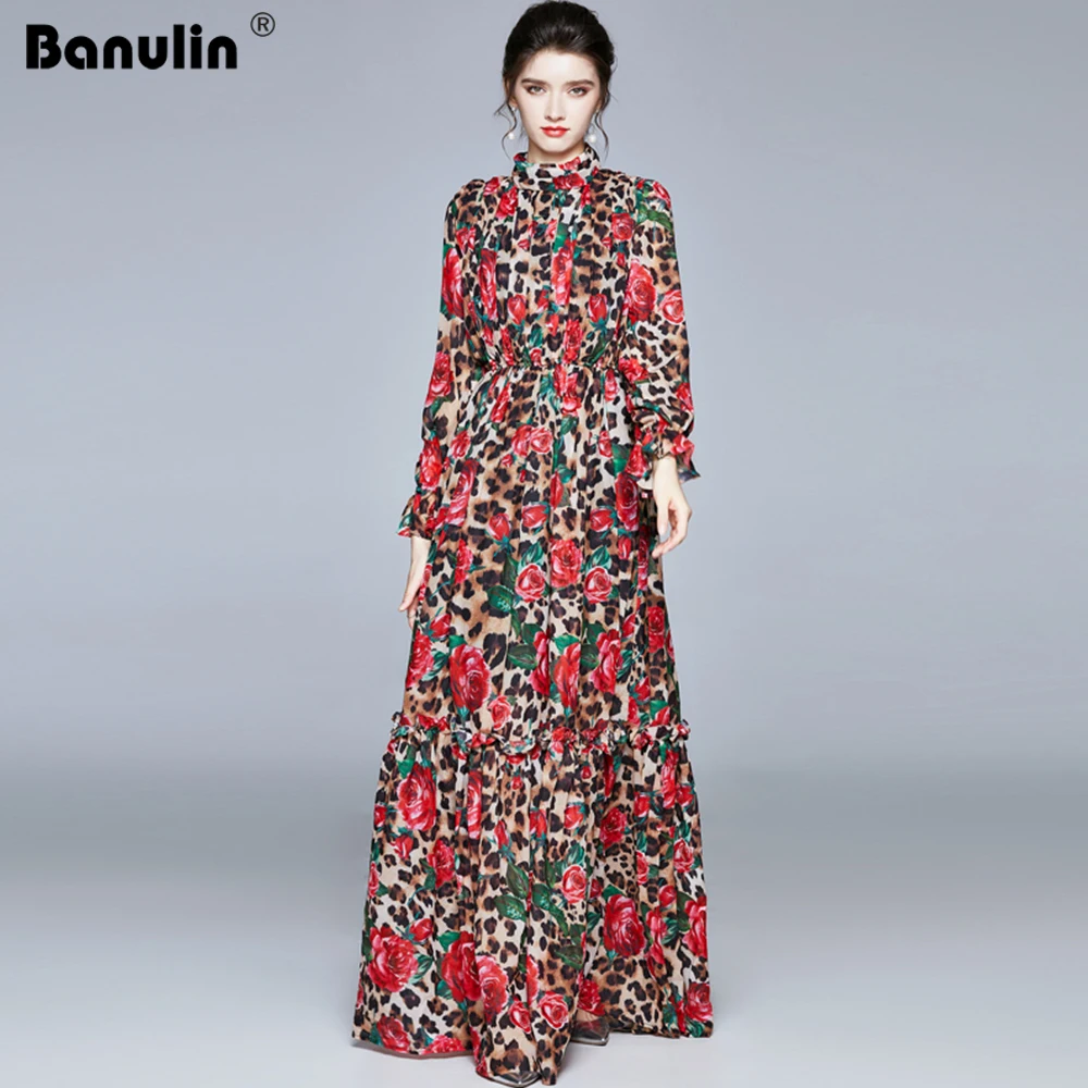 Женское модельное платье макси Banulin, длинное праздничное платье с длинным рукавом, леопардовым принтом роз и эластичным поясом
Женское модельное платье макси Banulin, длинное праздничное платье с длинным рукавом, леопардовым принтом роз и эластичным поясом
