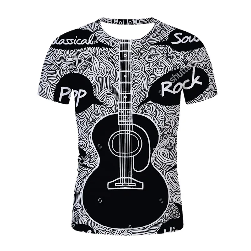 Summer fashion men's casual shirt short sleeve 3d full print guitar pattern unisex round neck T-shirt street short clothing 0365
Summer fashion men's casual shirt short sleeve 3d full print guitar pattern unisex round neck T-shirt street short clothing 0365