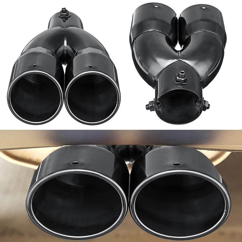 63mm 2.5'' Double-Barrel Car Exhaust Pipe Universal Car Inlet Dual Rear Muffler Exhaust Tip Tail Pipe Outlet With Wrench
63mm 2.5'' Double-Barrel Car Exhaust Pipe Universal Car Inlet Dual Rear Muffler Exhaust Tip Tail Pipe Outlet With Wrench