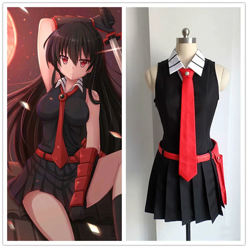 Черное платье Akame Ga KILL Akame без рукавов, Униформа, наряд для аниме, косплей, искусственное платье для вечевечерние для девочек
Черное платье Akame Ga KILL Akame без рукавов, Униформа, наряд для аниме, косплей, искусственное платье для вечевечерние для девочек