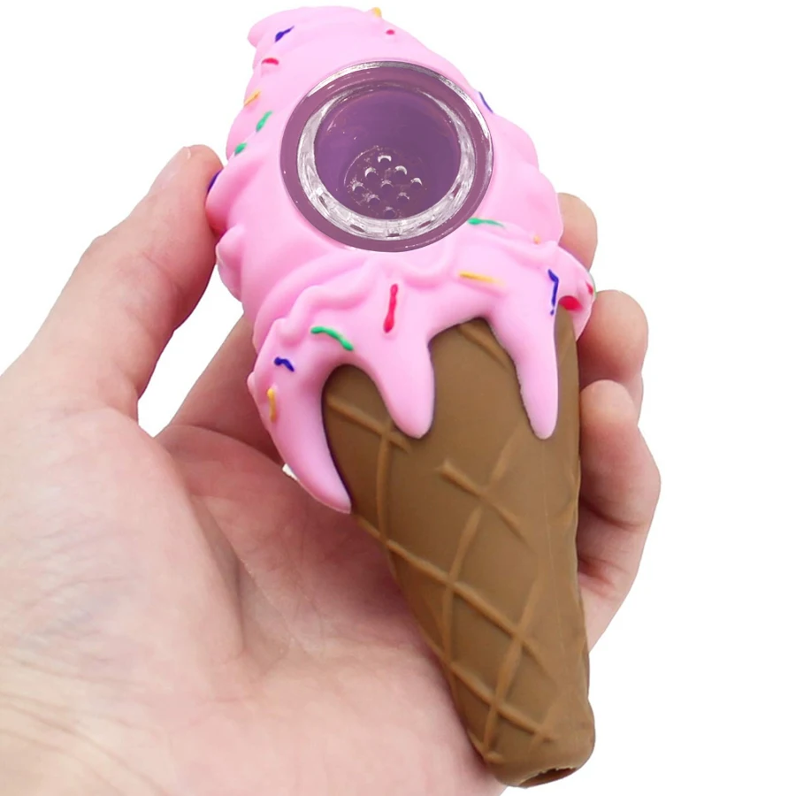 30pcs creative Girly Sweet Ice Cream Funny Egg Cone Silicone Ice Cream Smoking Pipe
30pcs creative Girly Sweet Ice Cream Funny Egg Cone Silicone Ice Cream Smoking Pipe