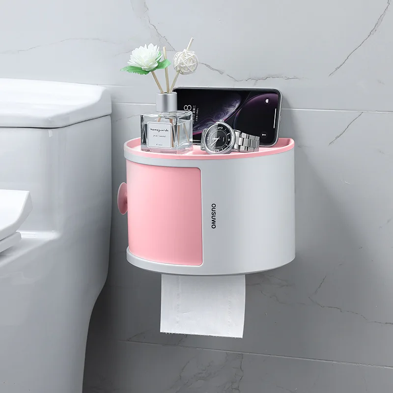 Toilet Paper Holder Waterproof Wall Mounted for Toilet Paper Tray Roll Paper Tube Storage Box Tray Tissue Box Shelf Bathroom
Toilet Paper Holder Waterproof Wall Mounted for Toilet Paper Tray Roll Paper Tube Storage Box Tray Tissue Box Shelf Bathroom