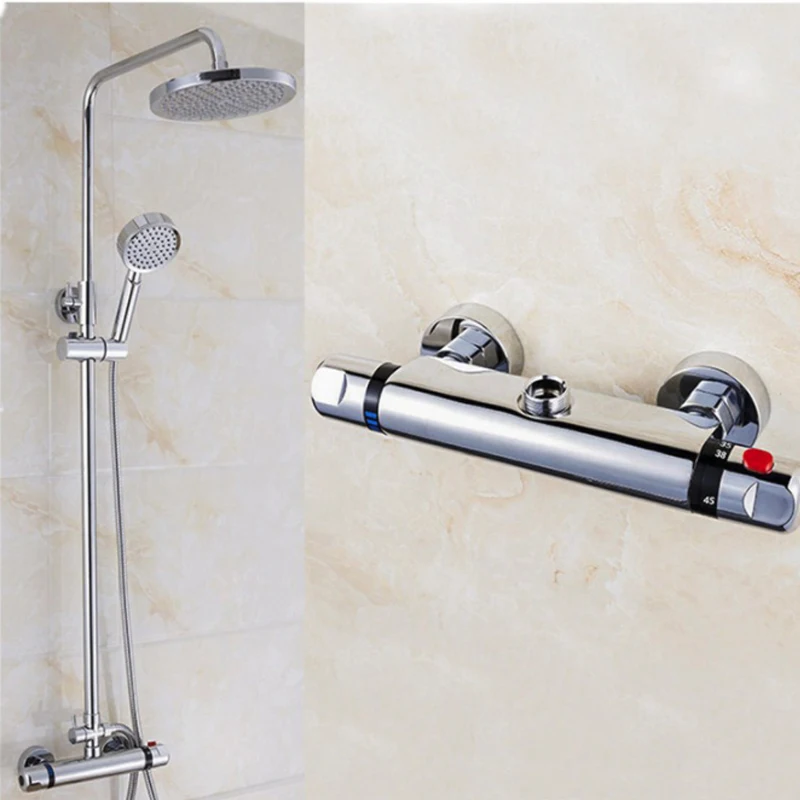 Bath Shower Faucet Wall Mounted Mixer Valve Tap Water Temperature Control Faucet Thermostatic Stainless Steel Faucet Bathroom
Bath Shower Faucet Wall Mounted Mixer Valve Tap Water Temperature Control Faucet Thermostatic Stainless Steel Faucet Bathroom