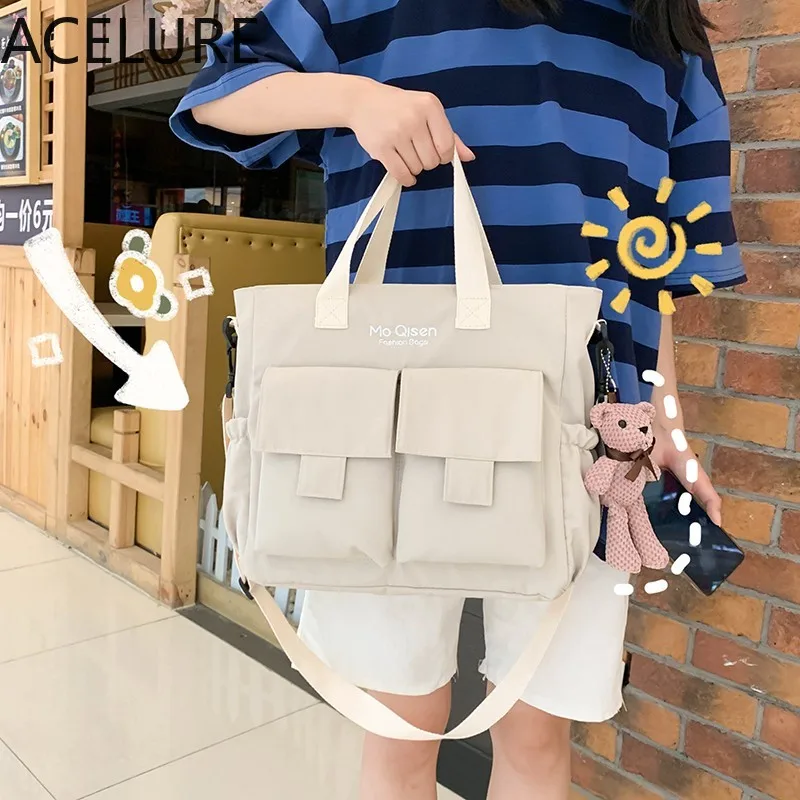 ACELURE Fashion General School Student Messenger Bag Solid Color Nylon Cloth Large Capacity Shoulder Crossbody Bag for Men Women
ACELURE Fashion General School Student Messenger Bag Solid Color Nylon Cloth Large Capacity Shoulder Crossbody Bag for Men Women