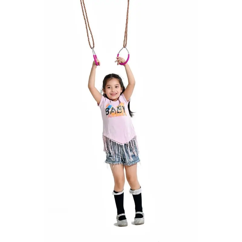 2 Pcs Children Swing Set Stuff Trapeze Fitness Rings Climbing Entertainment Parent-child Interactive Indoor Outdoor Play
2 Pcs Children Swing Set Stuff Trapeze Fitness Rings Climbing Entertainment Parent-child Interactive Indoor Outdoor Play