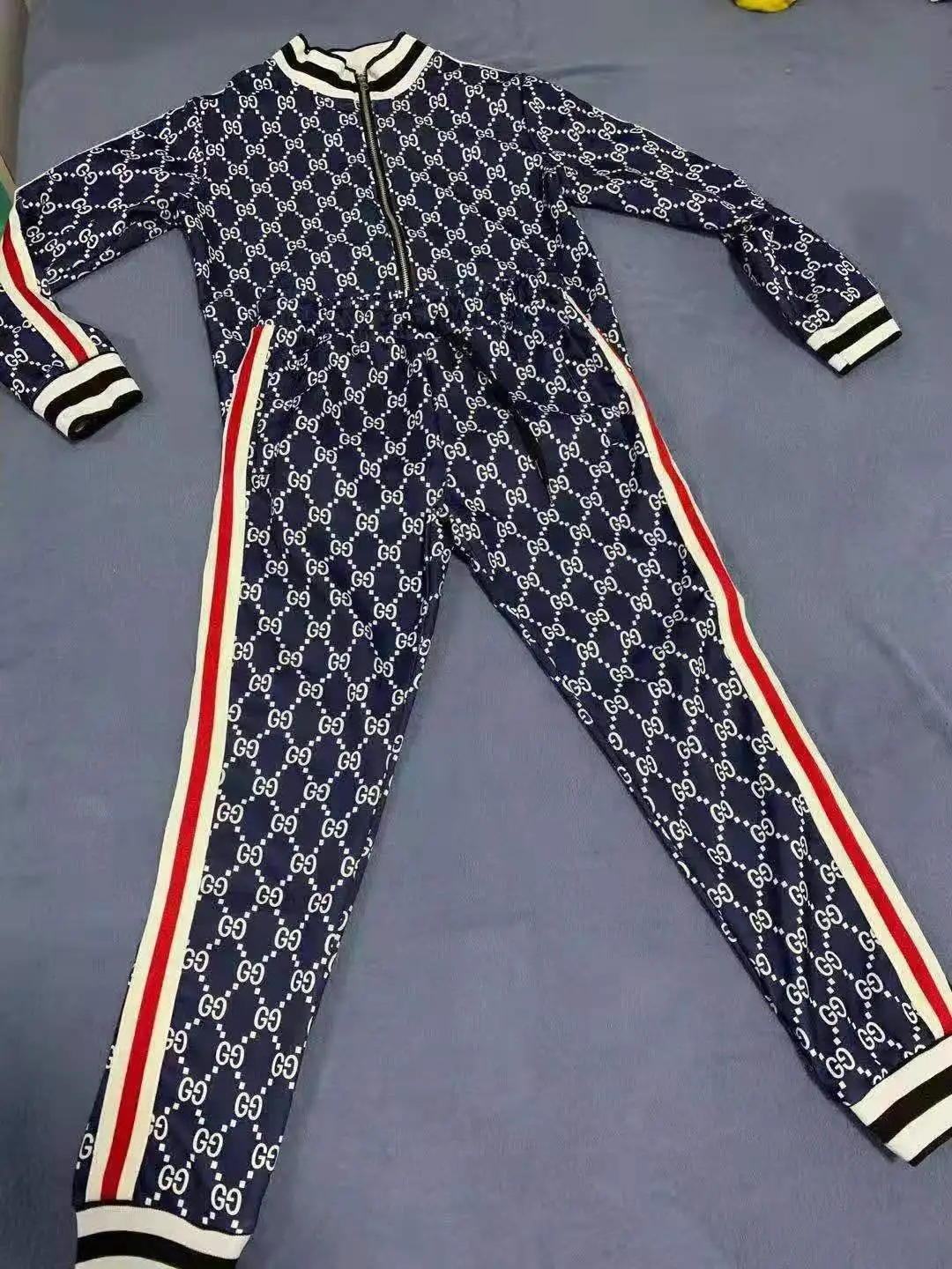 New Hip Hop Men's Sportsuit 3DGG Print Leisure Zip Jacket + Jogging Trousers Track and Field Sportsuit