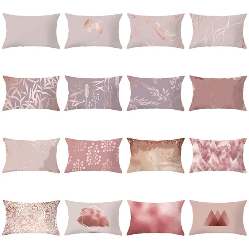 New Style Pink Rose Gold Cushion Cover Home Living Room Sofa Waist Pillowcase Rectangular Printing Decoration Pillow Case
New Style Pink Rose Gold Cushion Cover Home Living Room Sofa Waist Pillowcase Rectangular Printing Decoration Pillow Case