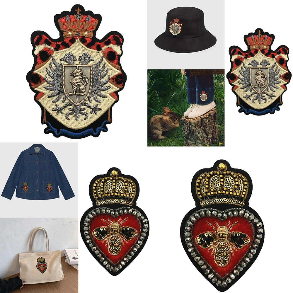 2pcs Fashion 3D Metal EmbroideryPatches for Clothing AppliquesCrown Bee Badge Stripes Stickers Sew on Jacket DIY Accessories
2pcs Fashion 3D Metal EmbroideryPatches for Clothing AppliquesCrown Bee Badge Stripes Stickers Sew on Jacket DIY Accessories