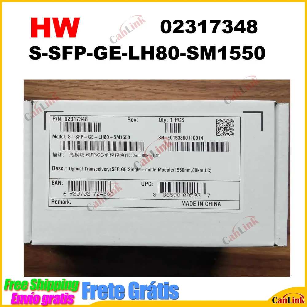 Оптический модуль HW Quality S-SFP-GE-LH80-SM1550 02317348 Gigabit 1550nm 80km LC
Оптический модуль HW Quality S-SFP-GE-LH80-SM1550 02317348 Gigabit 1550nm 80km LC