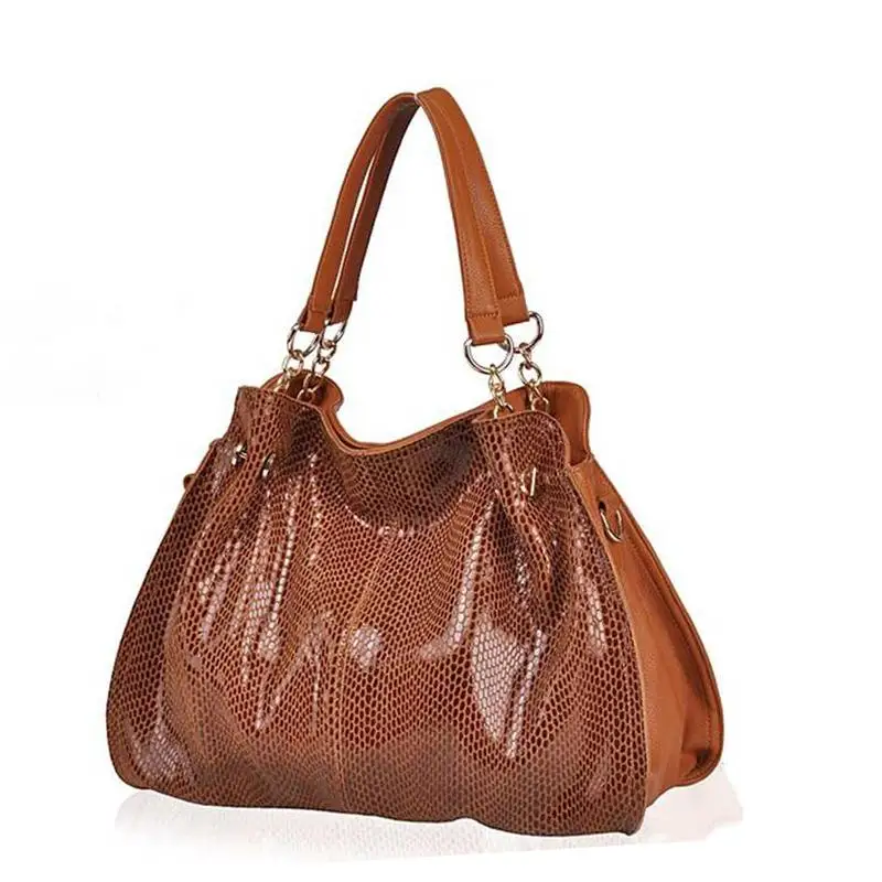 Luxury Snake Grain Cowhide Shoulder Bag Bright Face Large Capacity Brand Design Handbag New Fashion Versatile Sexy Women's Bag
Luxury Snake Grain Cowhide Shoulder Bag Bright Face Large Capacity Brand Design Handbag New Fashion Versatile Sexy Women's Bag
