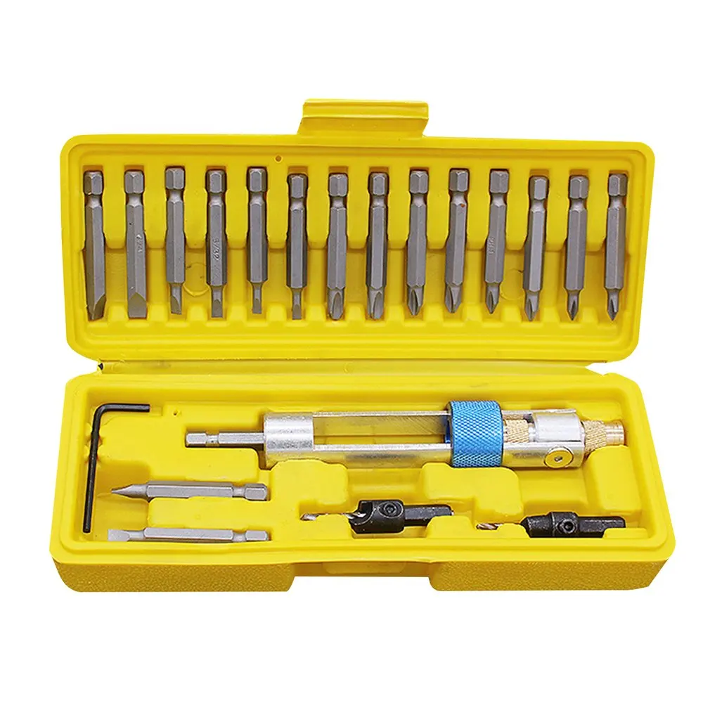 20Pcs HSS Half Time Drill Driver Multi Screwdriver Sets with Countersink Bits Allen Wrench 16 Different Kinds Head
20Pcs HSS Half Time Drill Driver Multi Screwdriver Sets with Countersink Bits Allen Wrench 16 Different Kinds Head