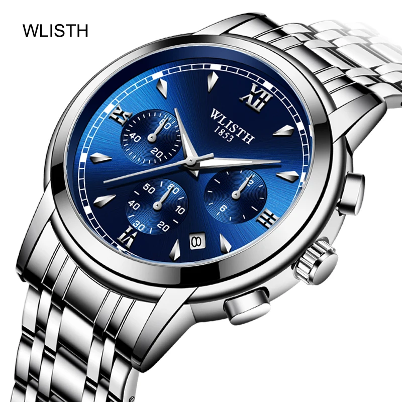 Часы WLISTH Мужские кварцевые, роскошные спортивные повседневные наручные, с Циферблатом из нержавеющей стали
Часы WLISTH Мужские кварцевые, роскошные спортивные повседневные наручные, с Циферблатом из нержавеющей стали