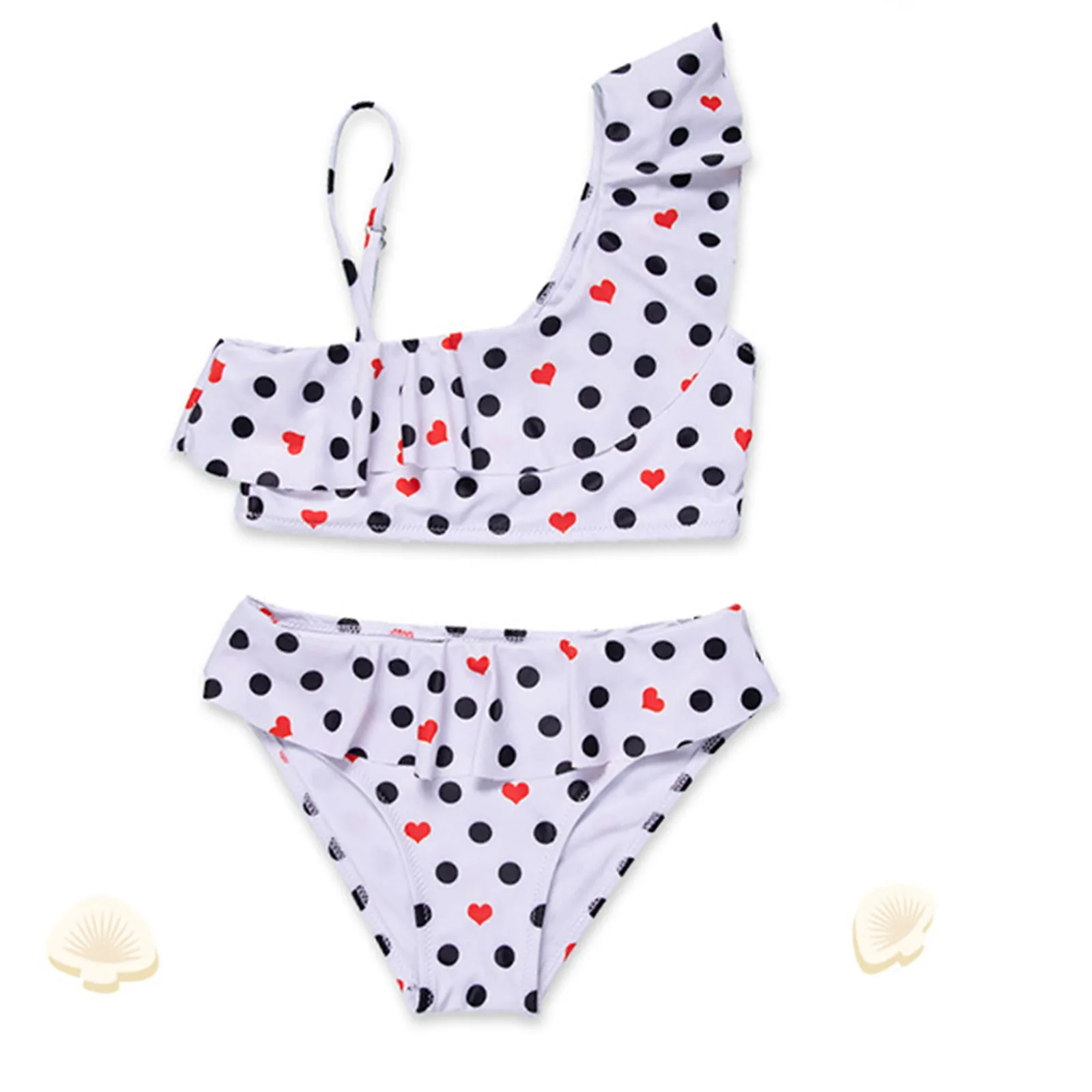 2pcs Toddler Baby Girls Swimsuits Set Children Dot Print Ruffle One Shoulder Sling Bikini Beachwear Cute Bathing Swimwear 2021
2pcs Toddler Baby Girls Swimsuits Set Children Dot Print Ruffle One Shoulder Sling Bikini Beachwear Cute Bathing Swimwear 2021